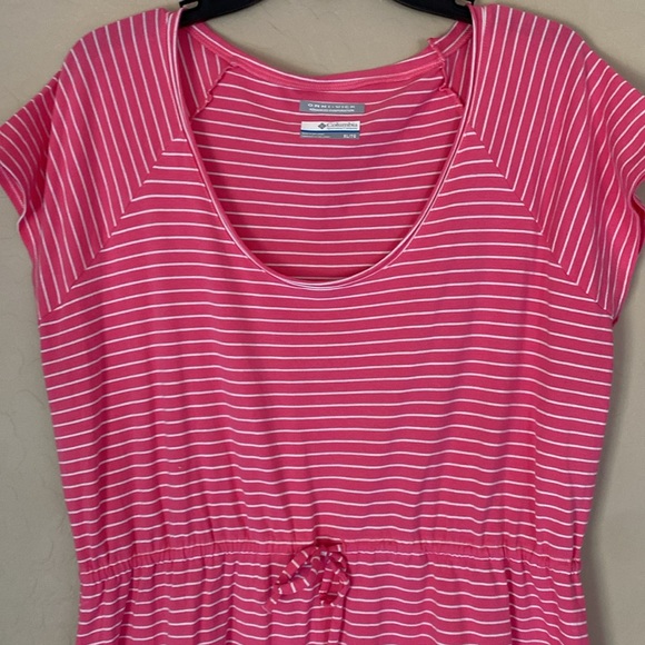 Columbia, XL, pink & white striped dress - Picture 2 of 8